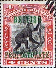 North Borneo 1901 SG 130 British Protectorate Overprint Fine Used