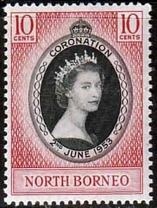 North Borneo Queen Elizabeth II 1953 Coronation Fine Mint