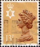 Northern Ireland 1971 Queen Elizabeth Machin SG NI 37 Fine Used