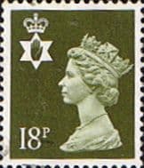 Northern Ireland 1971 Queen Elizabeth Machin SG NI 46 Fine Used