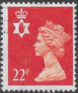 Northern Ireland 1971 Queen Elizabeth Machin SG NI 55 Fine Used