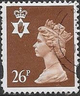 Northern Ireland 1997 Queen Elizabeth Machin SG NI 79 Fine Used