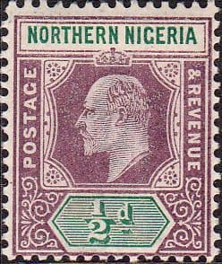 Northern Nigeria 1902 King Edward VII SG 10 Fine Mint