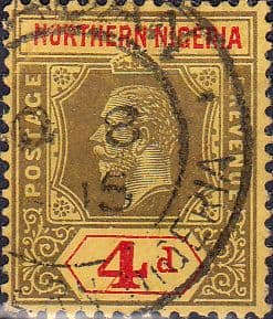 Northern Nigeria 1912 King George V SG 44 Fine Used