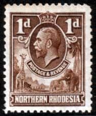 Northern Rhodesia 1925 Animals SG 2 Fine Mint