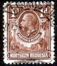 Northern Rhodesia 1925 Animals SG 2 Fine Used