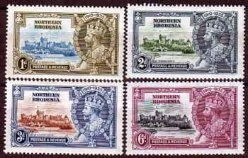 Northern Rhodesia 1935 King George V Silver Jubilee Set Fine Mint