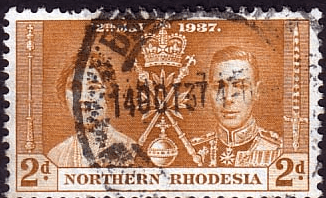 Northern Rhodesia 1937 Coronation SG 23 Fine Used