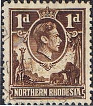 Northern Rhodesia 1938 Animals SG 27a Fine Used