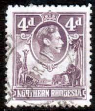 Northern Rhodesia 1938 Animals SG 36 Fine Used