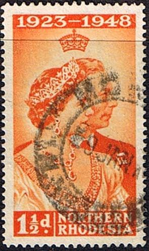 Northern Rhodesia 1948 King George VI Royal Silver Wedding SG 48 Fine Used