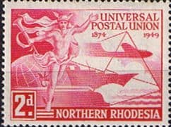 Northern Rhodesia 1949 Universal Postal Union SG 50 Fine Mint