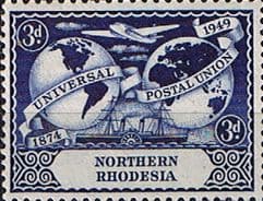 Northern Rhodesia 1949 Universal Postal Union SG 51 Fine Mint