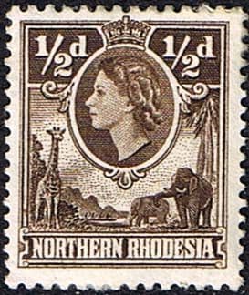 Northern Rhodesia 1953 Animals SG 61 Fine Mint