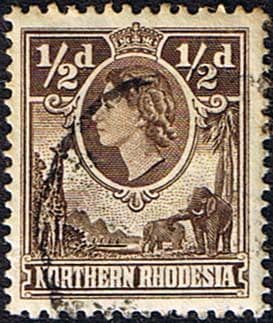 Northern Rhodesia 1953 Animals SG 61 Fine Used
