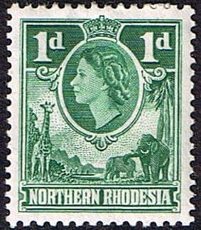 Northern Rhodesia 1953 Animals SG 62 Fine Mint