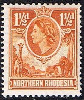 Northern Rhodesia 1953 Animals SG 63 Fine Mint