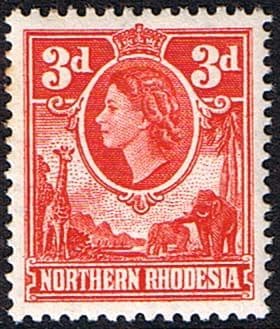 Northern Rhodesia 1953 Animals SG 65 Fine Mint