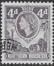 Northern Rhodesia 1953 Animals SG 66 Fine Used