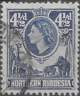 Northern Rhodesia 1953 Animals SG 67 Fine Used
