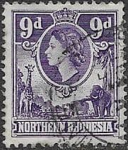 Northern Rhodesia 1953 Animals SG 69 Fine Used