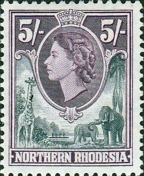 Northern Rhodesia 1953 Animals SG 72 Fine Mint