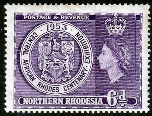 Northern Rhodesia 1953 Rhodes Centenary Exhibition Fine Mint