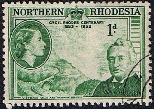 Northern Rhodesia 1953 Rhodes Centenary SG 55 Fine Used