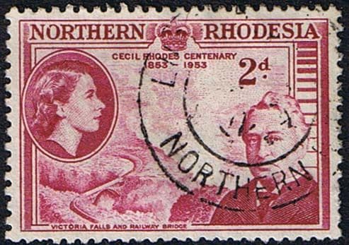 Northern Rhodesia 1953 Rhodes Centenary SG 56 Fine Used