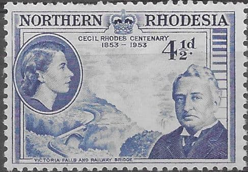 Northern Rhodesia 1953 Rhodes Centenary SG 57 Fine Mint