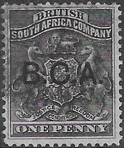 Nyasaland 1891 British Central Africa Rhodesia Overprints SG 1 Fine Used