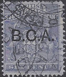 Nyasaland 1891 British Central Africa Rhodesia Overprints SG 5 Fine Used