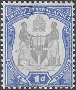 Nyasaland 1897 British Central Africa Coat of Arms SG 43 Fine Mint