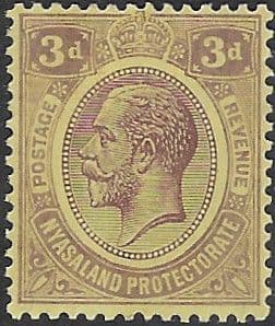 Nyasaland 1921 King George V SG 105 Fine Mint