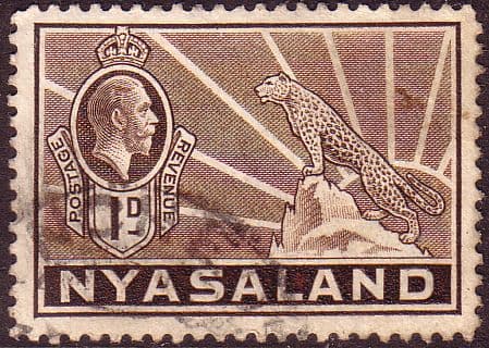 Nyasaland 1934 SG 115 Leopard Symbol of the Protectorate Fine Used