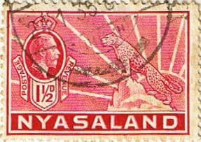 Nyasaland 1934 SG 116 Leopard Symbol of the Protectorate Fine Used