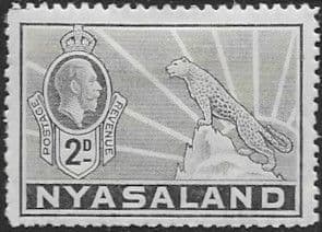 Nyasaland 1934 SG 117 Leopard Symbol of the Protectorate Fine Mint