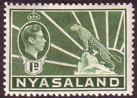 Nyasaland 1938 SG 131a Leopard Symbol of the Protectorate Fine Mint