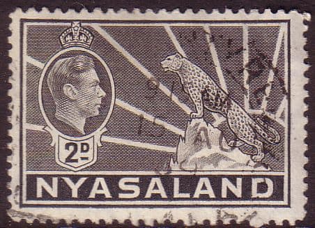 Nyasaland 1938 SG 133 Leopard Symbol of the Protectorate Fine Used