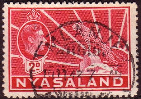 Nyasaland 1938 SG 133a Leopard Symbol of the Protectorate Fine Used