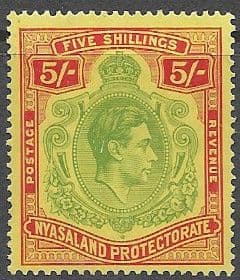 Nyasaland 1938 SG 141 King George VI Fine Mint