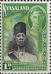 Nyasaland 1945 SG 145 Kings African Rifles Fine Mint