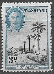 Nyasaland 1945 SG 148 Lake Nyasa Fishing Village Fine Mint