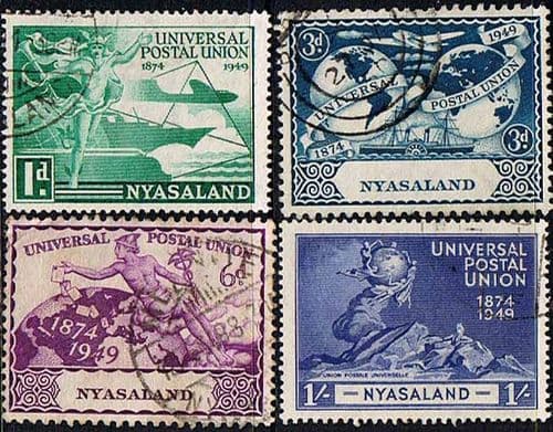 Nyasaland 1949 Universal Postal Union Set Fine Used