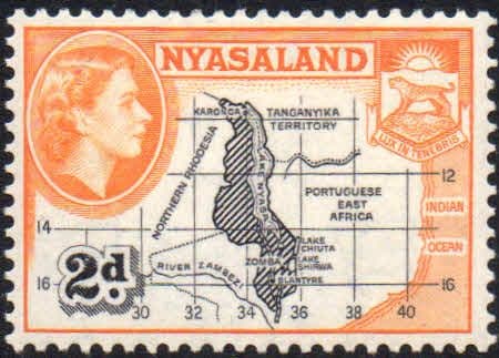 Nyasaland 1953 SG 176 Map Fine Mint