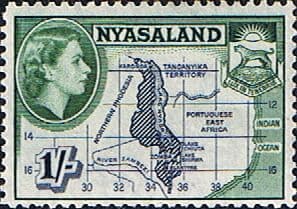 Nyasaland 1953 SG 182 Map Fine Mint
