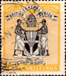 Nyasaland British Central Africa 1895 Coat of Arms SG 27 Fine Used