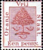 Orange Free State 1868 SG 2 Orange Tree Fine Mint