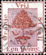 Orange Free State 1868 SG 2 Orange Tree Fine Used