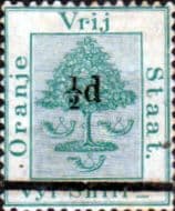 Orange Free State 1882 SG 36 Orange Tree Surcharged Fine Mint